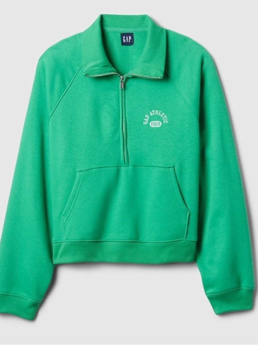 NWT Gap VintageSoft Cropped Half-Zip Pullover Size L